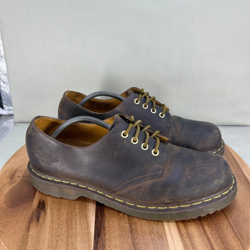 Dr. Martens 1561 Crazy Horse Mens Brown Leather Oxford Shoes Size 13 M Lace Up